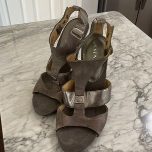 Nine West grey heels